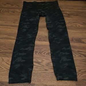 SPANX Black Camouflage Leggings
